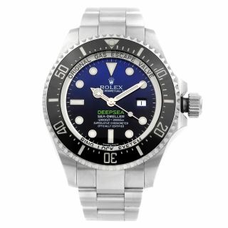 Rolex Deepsea Sea - Dweller James Cameron Steel Blue Black Dial Mens Watch 116660