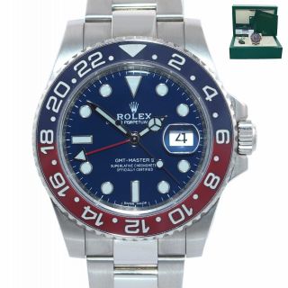 2020 Rsc Papers Rolex Gmt - Master Ii Pepsi 18k White Gold Blue 116719blro Watch