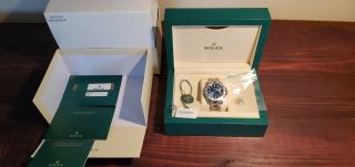 2019 Papers Rolex Yacht - Master 116622 Blue Steel Platinum 40mm Watch Box
