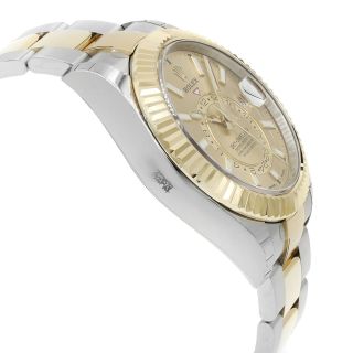 Rolex Sky - Dweller Champagne Dial Steel Yellow Gold Automatic Mens Watch 326933 4