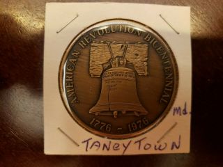 Taneytown Md Maryland 1976 Bicentennial Usa Metal Coin Token Bank Trust Company