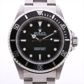 Rolex Submariner 14060 Stainless Steel At Black Dial