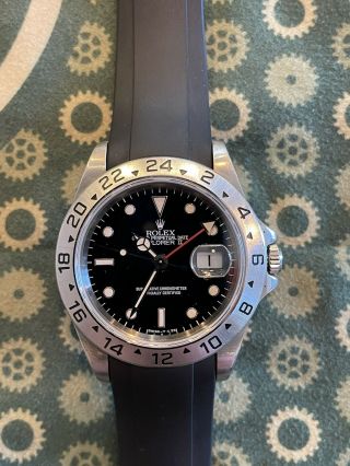 Rolex Explorer Ii Black Dial Steel Automatic 1997 Mens Watch 16570