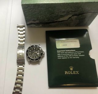 2004 Rolex Submariner Date 16610 40mm Black Stainless Steel Dive Watch Full Set
