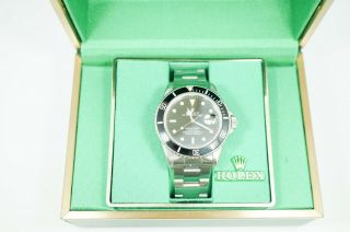 Fully Complete Vintage Rolex Submariner Stainless Steel Black Dial 16800 1 Owner 2
