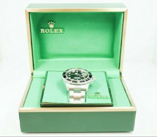 Fully Complete Vintage Rolex Submariner Stainless Steel Black Dial 16800 1 Owner 3