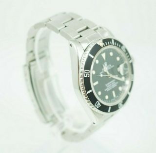 Fully Complete Vintage Rolex Submariner Stainless Steel Black Dial 16800 1 Owner 5