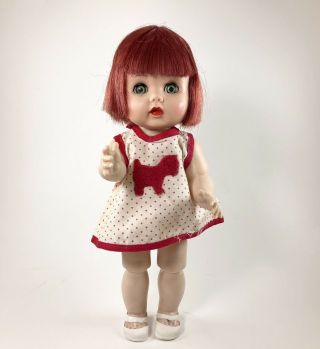 Arranbee (r & B) Littlest Angel Walker Doll Dark Red Hair 10.  5 "