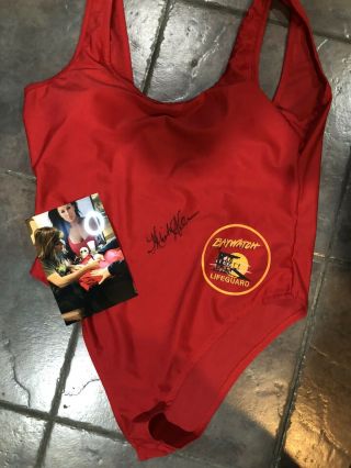 Krista Allen Baywatch Swimsuit Hand Signed Autograph Sexy