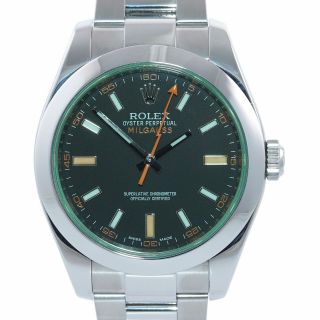 Rolex Milgauss 116400 Stainless Steel Black Dial 40mm Watch and Box 3