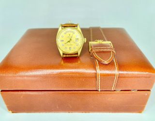 Rolex President Day - Date,  Ref.  1803,  18k Solid Gold,  Box,  Vintage Watch 3