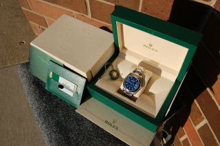Rolex Datejust 41 126300 Blue Stick Dial Box And Papers