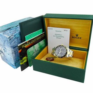 ROLEX GMT - MASTER II OYSTER PERPETUAL STEEL & GOLD 16713 BOX AND PAPERS 2004 2