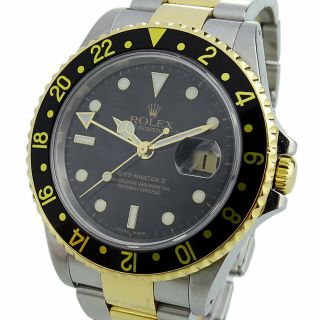 ROLEX GMT - MASTER II OYSTER PERPETUAL STEEL & GOLD 16713 BOX AND PAPERS 2004 3