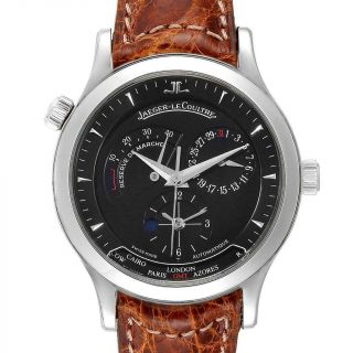 Jaeger Lecoultre Master Geographic Steel Mens Watch 142.  8.  92.  S Q1428470