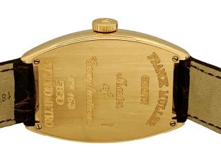 Franck Muller Chronometro Curvex 5850 18K Yellow Gold Automatic 32X45mm Watch 4