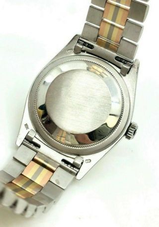 Rolex Day - Date 18k White Gold Diamond Set With Multicolor Gold Center Links