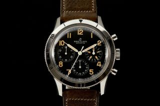Vintage Breitling Co - Pilot 765 Avi Chronograph Aviators Watch -