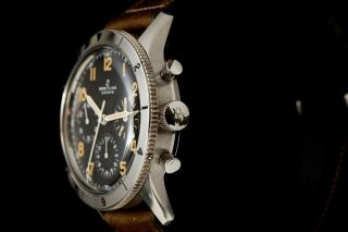 Vintage Breitling Co - Pilot 765 AVI Chronograph Aviators Watch - 3