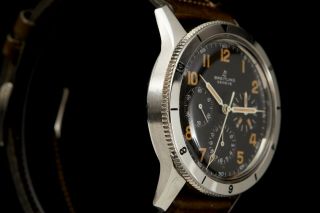 Vintage Breitling Co - Pilot 765 AVI Chronograph Aviators Watch - 4