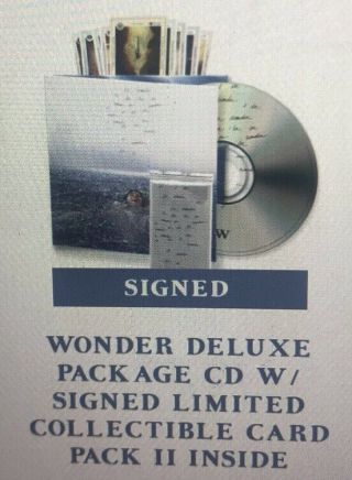 Shawn Mendes Wonder Deluxe Package Cd W/ Signed Limited Collectible Card Pack Ii