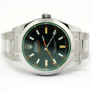 Rolex Milgauss Oyster Perpetual Wristwatch 116400gv Mens 2020