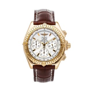 Breitling Crosswind Special Gold Mens Automatic Strap Watch K4435512/a513