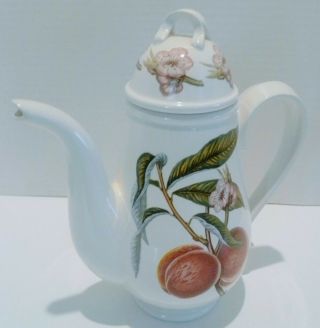 Vintage Portmeirion Pomona Grimwoods Royal George Large Tea Pot W/lid 10.  5 "
