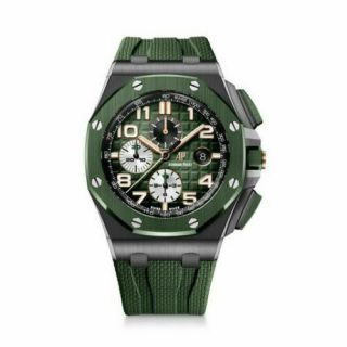 Audemars Piguet Royal Oak Offshore 26405ce.  Oo.  A056ca.  01 Green Ceramic Watch