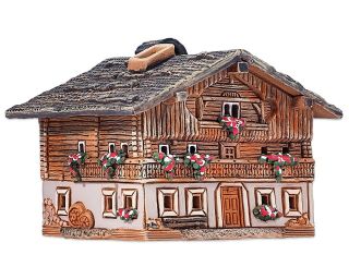 Ceramic Cone Incense Burner Miniature Of The Farmhouse In South Tyrol ™ Midene