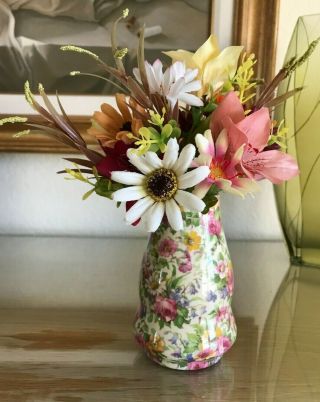 Vintage Royal Winton Grimwades Summertime Chintz Clywd 4.  5 " Bud Flower Vase