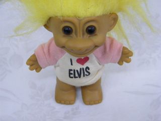 Russ Troll Doll 5 Inch Tall Brown Eyes Yellow Hair