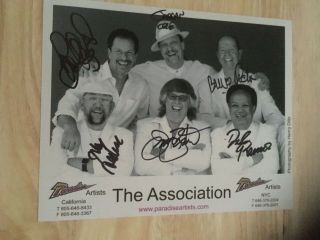 The Association Band Autographed Signed 8x10 Promo Photo In Person Vegas