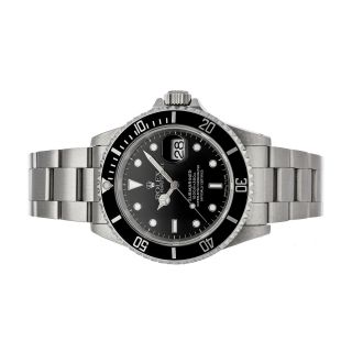 Rolex Submariner Date Auto 40mm Steel Mens Oyster Bracelet Watch 16610 2