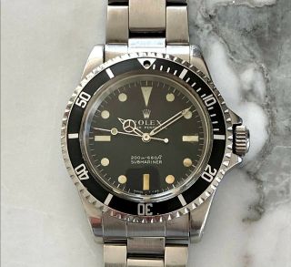 Rolex Submariner 5513 Meters First With Kissing 40 Bezel - 1968