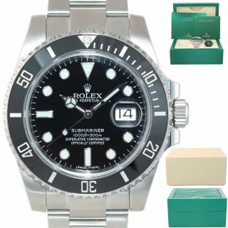 2020 Rolex Submariner Date 116610 Steel Black Ceramic Bezel Watch Box