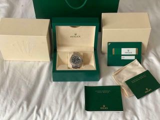 Rolex Yachtmaster 40mm Blue Dial Steel & Platinum Watch Box/ Papers - 116622
