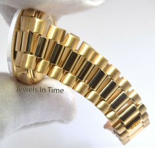 Rolex Datejust 18k Yellow Gold Pink Diamond Dial 31mm Watch 6827 5