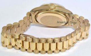 Rolex Datejust 18k Yellow Gold Pink Diamond Dial 31mm Watch 6827 6
