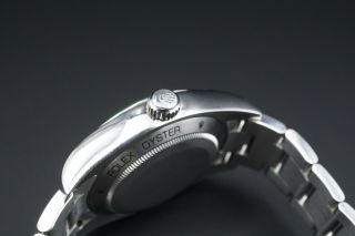 116400V Rolex Milgauss Black Dial Green Crystal Orange Hand 40mm Watch 2010 W498 3