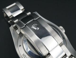 116400V Rolex Milgauss Black Dial Green Crystal Orange Hand 40mm Watch 2010 W498 4