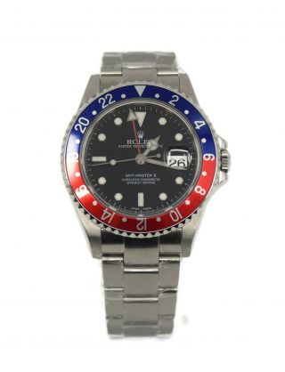 Rolex Gmt - Master Ii Pepsi Stainless Steel Watch 16710