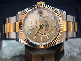 2018 Steel & Gold Rolex Sky - Dweller 326933 Full Set Gents Wristwatch 4