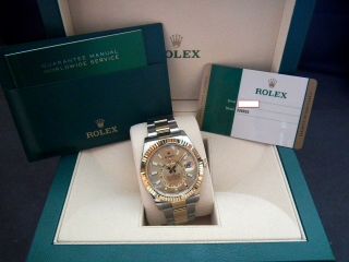 2018 Steel & Gold Rolex Sky - Dweller 326933 Full Set Gents Wristwatch 6
