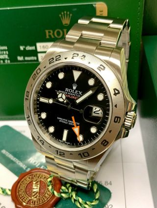 Rolex Explorer II 216570 42mm Black Dial 2013 With Papers SERVICED BY ROLEX 6