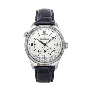 Jaeger - Lecoultre Master Geographic Auto 39mm Steel Mens Strap Watch Q1428530