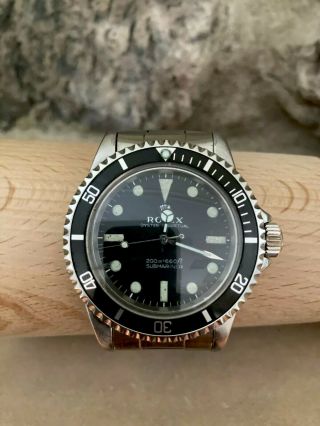 Vintage Rolex 5512 Rolex 5513 Submariner Wristwatch 40mm Meters First Sub 1970