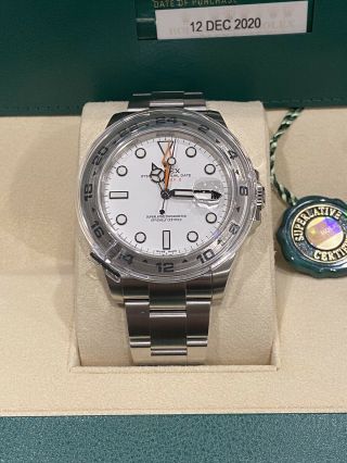 Rolex Explorer Ii 216570 Stainless Steel White Dial 42mm Watch 2020