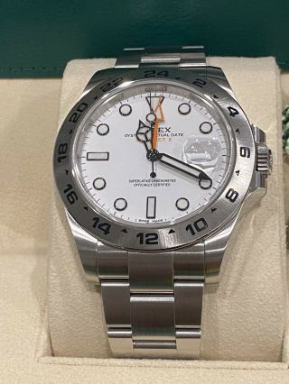 Rolex Explorer II 216570 Stainless Steel White Dial 42MM Watch 2020 4