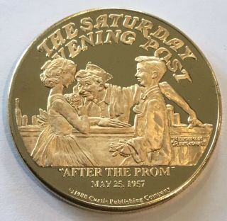 Norman Rockwell The Saturday Evening Post After The Prom May Coin Medal Aviation